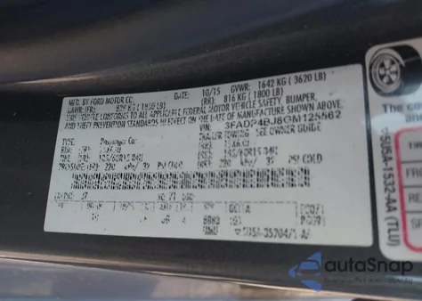 2016 Ford Fiesta Se z USA, uszkodzony, nr VIN 3FADP4BJ8GM125562
